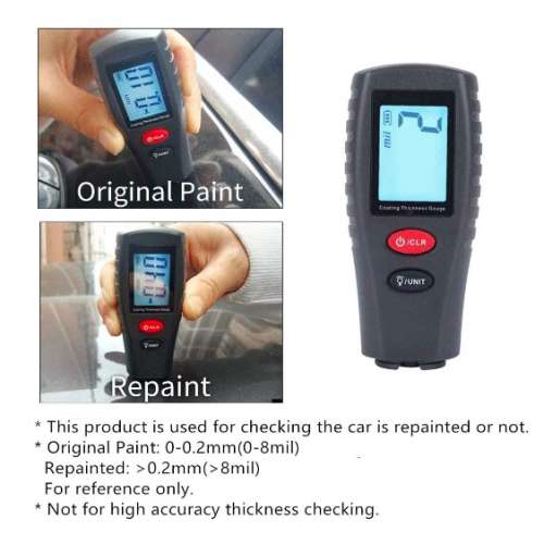 Paint Thickness Gauge | Digital Meter for Automotive Coating Thickness Gauge Tes