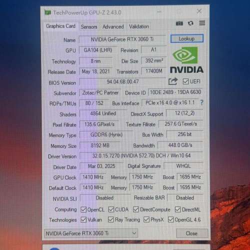 ZOTAC GeForce RTX 3060 Ti