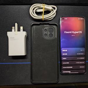 小米11 8+256GB 藍色港行及原裝55w充電器