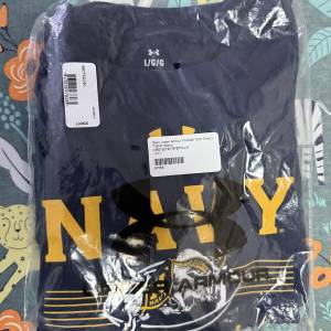 100%New 全新 Under Armour Navy Football Tee size L