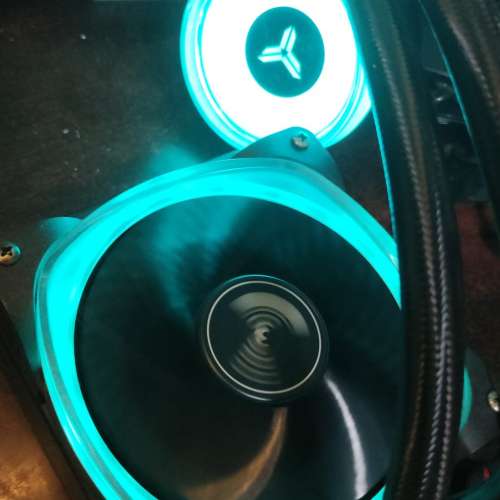 AM4 RGB 水冷 單風扇 兩隻