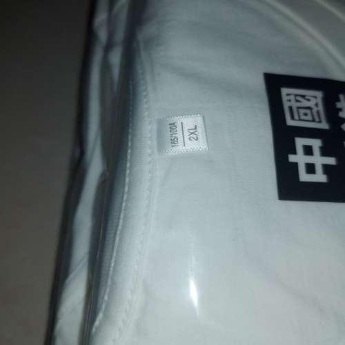 莎芬阿美 白色圓領全棉T恤 2XL 4件