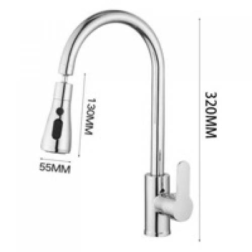 摩柯羅廚房銅製水龍頭 三模式出水 (旋轉 洗菜盆 洗碗池 水槽 通用)