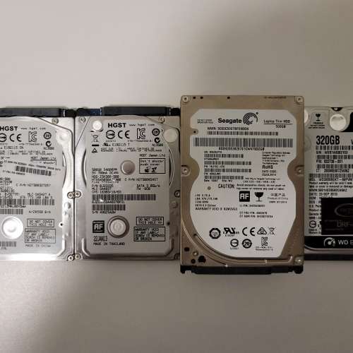 2.5" Seagate HGST Hitachi HDD 硬碟硬盤Harddisk