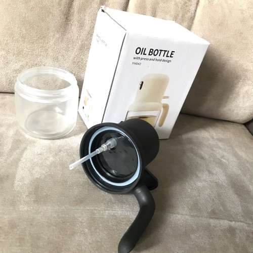 🍚 Bane Oil Dispenser Sprayer Bottle 180ml BLACK NEW 全新 按壓式 玻璃噴 油壺 ...