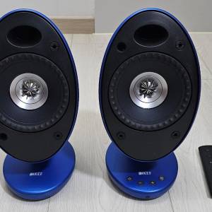 KEF EGG 磨砂藍色 bluetooth 藍芽 同軸 Hi-Fi 喇叭 可作DAC解碼
