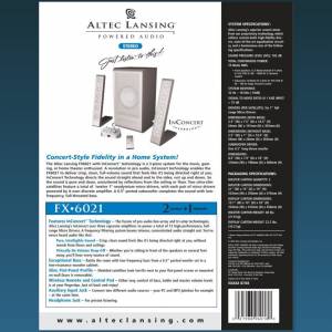 徵AltecLansingFX6021全套齊或散件都可以。徵FX4021