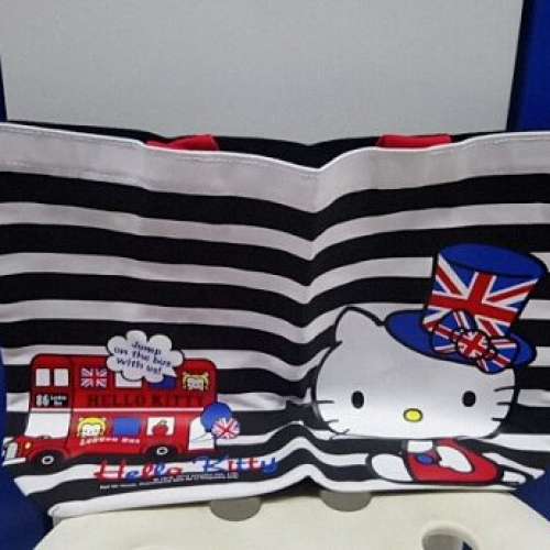 Kitty袋共3個-$98/3個(筆袋 環保袋 布袋 New）