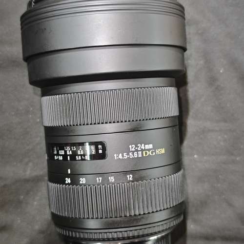 Sigma 12-24/4.5-5.6 II DG HSM 適馬 12mm 24mm 12 24 for 尼康 Nikon F 二代 冇盒...