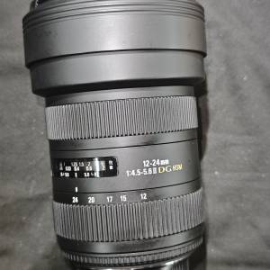Sigma 12-24/4.5-5.6 II DG HSM 適馬 12mm 24mm 12 24 for 尼康 Nikon F 二代 冇盒...