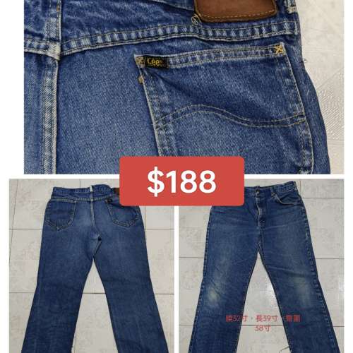 中古LEE,Big John,rustler,bobson牛仔褲 second hand jeans/牛仔衫/短T恤 T-shirt/...