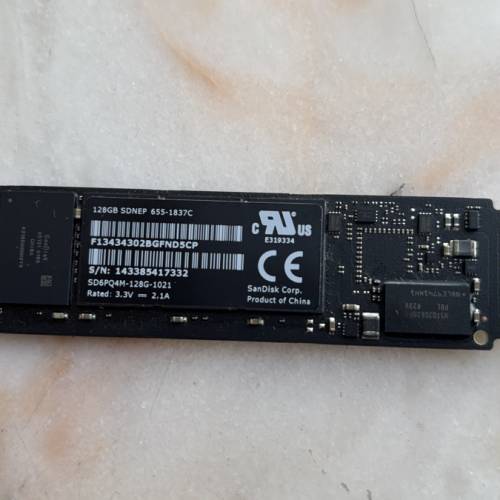 Apple Macbook Macbook Air 2013 to 2015 128GB SSD 固態硬碟