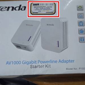 Tenda AV1000 Gigabit Powerline Adapter P1000KIT  兩隻HOMEPLUGS