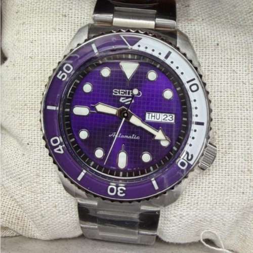 Seiko紫色錶 紫錶 purple 精工錶 手錶 新加坡空運到港  靚號碼  Seiko 5 sports SR...