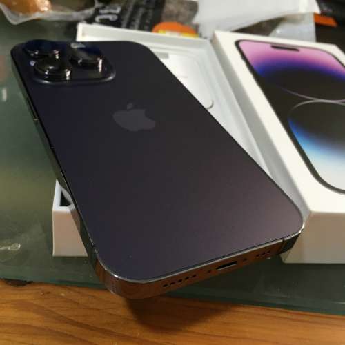 95%新 I Phone 14 pro 紫色iOS 17.2.1（512GB)