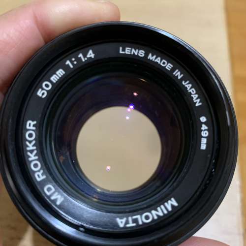 Minolta MD 50mm 1.4大光圈鏡頭 冇花冇霉清晰 9成新以上