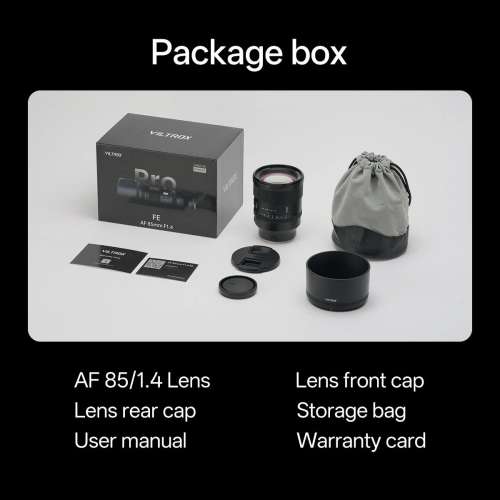 Viltrox AF 85mm F1.4 Pro Full-Frame Lens for Sony E-Mount