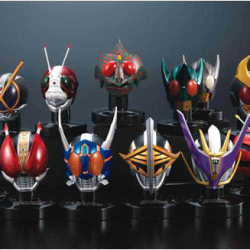 BANDAI 幪面超人 Kamen Rider Rider Mask Collection VOL.4 SET OF 15 (2 燈)