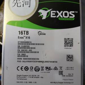 SEAGATE 16TB 有問題硬碟