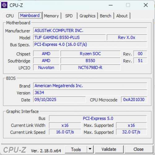 ASUS TUF GAMING B550-PLUS 主機板 AM4 motherboard mainboard