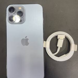 99%New iPhone 13 Pro Max 128GB 藍色 電池效能97% 有配件 自用首選超值