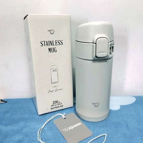 全新Zojirushi象牌-- 保溫杯保溫瓶--SM-PD20-GM Water Bottle--不銹鋼內膽--港鐵上...