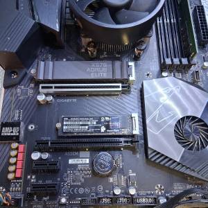 X570 AORUS ELITE+ AMD Eyzen 9 5900X連風扇