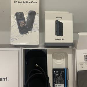 X5 8K 360 Action Camera Black Standard Bundle (包兩電池)