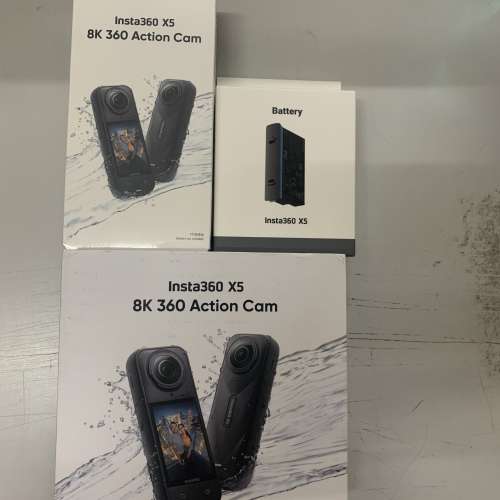 X5 8K 360 Action Camera Black Standard Bundle (包兩電池)