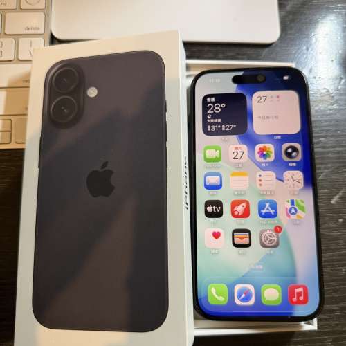 Apple iPhone 16 512gb 黑色港版行貨全套全新配件地鐵站交收