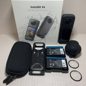 [觀塘實體店] 二手 Insta360 X4 (共2電+鏡頭保護套+Mon貼+控溫握套) 行貨保養到26...
