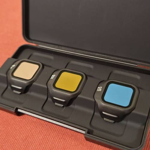 長放 ND 濾鏡3片套裝 ND8+32+128  (用於Mini 5 pro)
