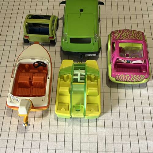 Playmobil 車船 配件 公仔