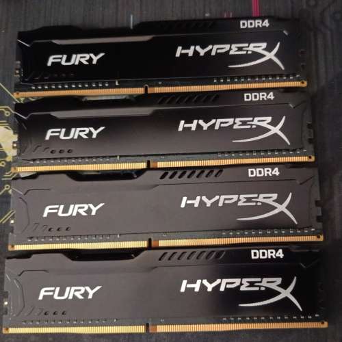 Kingston HyperX Fury DDR4 2400Mhz (4GBX4)=16GB