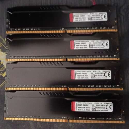 Kingston HyperX Fury DDR4 2400Mhz (4GBX4)=16GB