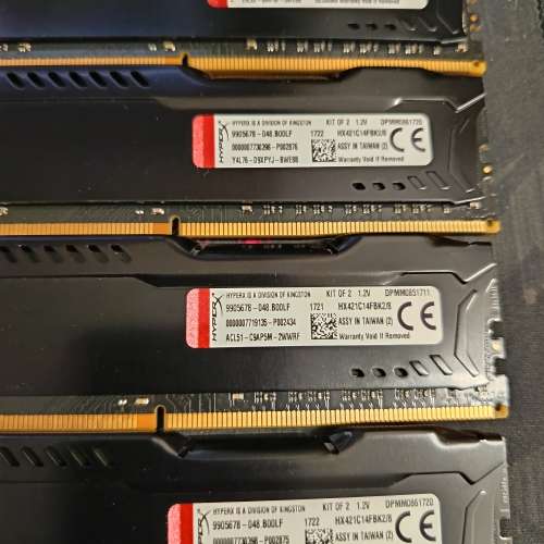Kingston HyperX Fury DDR4 2400Mhz (4GBX4)=16GB