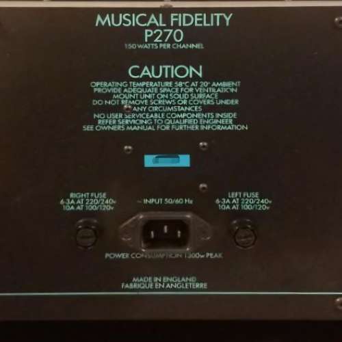 Musical Fidelity次旗艦 P270.2改版中採用ELNA Black音響級電容最佳版本後級