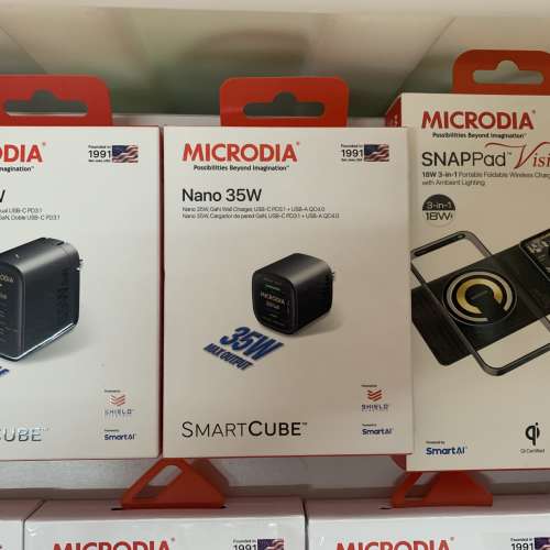 MICRODIA 系列 迷你快速充電器 / Wireless Charging Pad / 玻璃保護貼/ 可折疊無線...