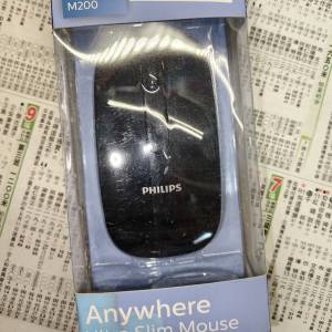 全新品 Philips M200/SPK722 1B Wireless Mouse 滑鼠 (黑色) 1件