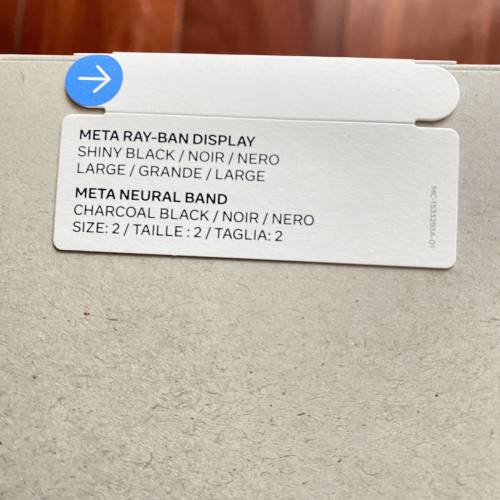 META RAY-BAN DISPLAY AI眼镜（standard）