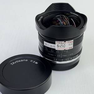 98% New 7 artisans 7.5mm f2.8 魚眼鏡頭, 深水埗門市可購買