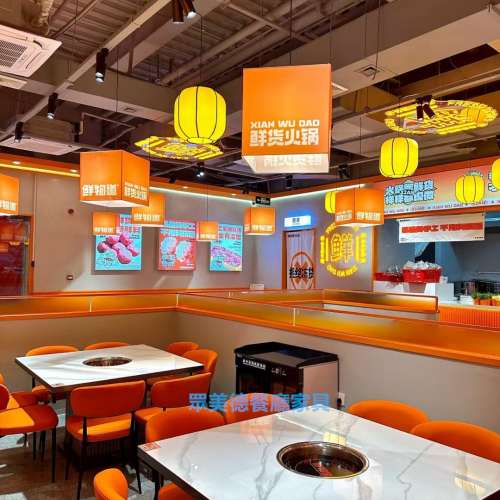 冬季火鍋店餐桌椅，訂造餐廳火鍋枱，打邊爐桌子，雲石桌子，卡位梳化訂造