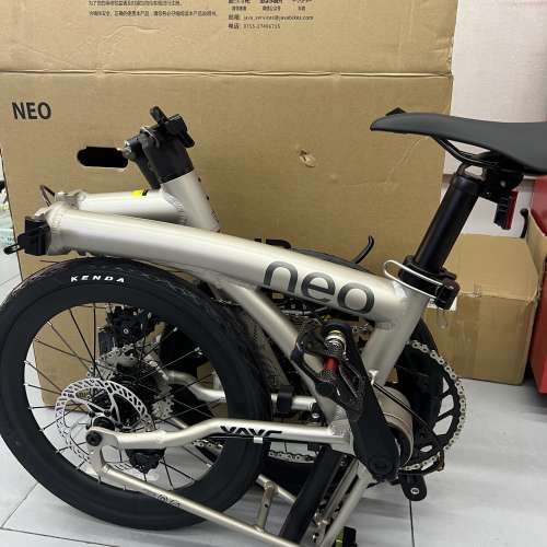 電變12速 消光鈦色) 2025最新款JAVA NEO 電變12速 升級碟剎349鋁合金折叠車（三折叠...