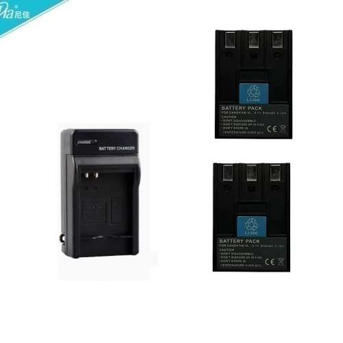 NIJIA 2 PCS NB-3L Batteries With Single-Bay Travel Battery Charger 兩電池連充電...