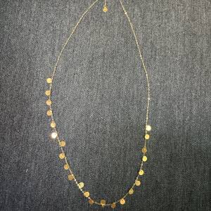 18k金圓片千爆滿天星頸鏈