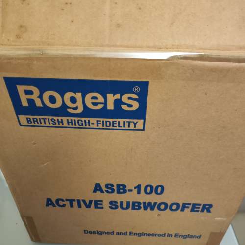 放全新開箱 Rogers ASB - 100active subwoofer 重低音喇叭