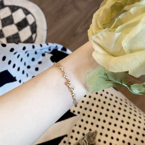 Chomel新加坡S925纯银蝴蝶结手链女