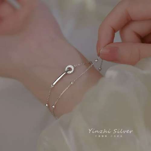 双层圆环手链女款