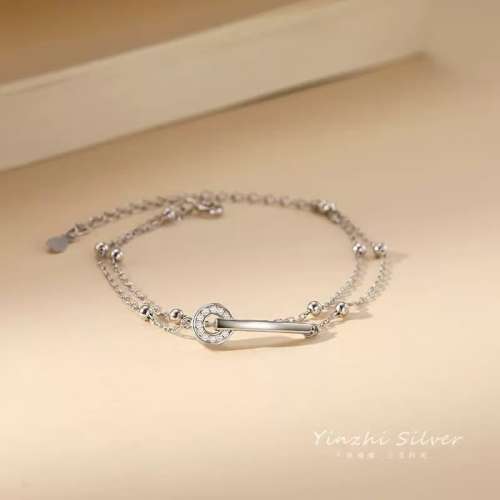 双层圆环手链女款