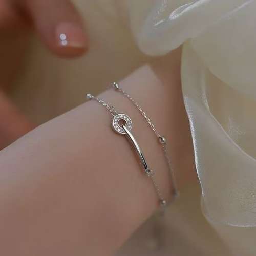 双层圆环手链女款